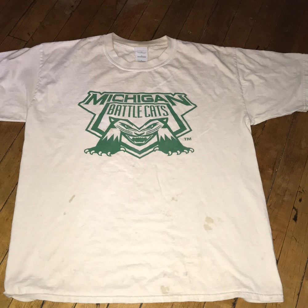 Michigan Battle Cats White Logo Short Sleeve Tee